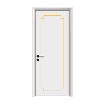 GO-H1030 Solid Rubber Wood Door Design Wooden Flush Door With Door Frame Made In China